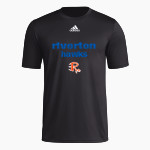 Riverton Hawks <span class="pdp-name-mascot">Riverton</span> adidas Men's Short-Sleeve Pre-Game Badge of Sport Tee Front Thumbnail