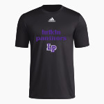 LUFKIN HIGH SCHOOL PANTHERS <span class="pdp-name-mascot">LUFKIN PANTHERS</span> adidas Men's Short-Sleeve Pre-Game Badge of Sport Tee Front Thumbnail