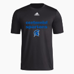 CENTENNIAL HIGH SCHOOL SPARTANS <span class="pdp-name-mascot">CENTENNIAL SPARTANS</span> adidas Men's Pre-Game Badge of Sport Short Sleeve Tee Front Thumbnail