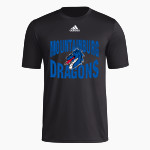 Mountainburg Dragons <span class="pdp-name-mascot">Mountainburg Dragons</span> adidas Men's Short-Sleeve Pre-Game Badge of Sport Tee Front Thumbnail