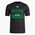 WEST DAVIDSON HIGH SCHOOL DRAGONS adidas Men's Short-Sleeve Pre-Game Badge of Sport Tee Front Thumbnail