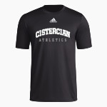 CISTERCIAN PREPARATORY SCHOOL HAWKS adidas Men's Short-Sleeve Pre-Game Badge of Sport Tee Front Thumbnail