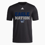 DUBOIS CHRISTIAN SCHOOLS EAGLES <span class="pdp-name-mascot">DUBOIS EAGLES</span> adidas Men's Short-Sleeve Pre-Game Badge of Sport Tee Front Thumbnail