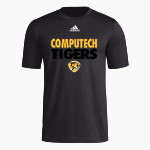 Computech Tigers <span class="pdp-name-mascot">Computech Middle School Tigers</span> adidas Men's Pre-Game Badge of Sport Short Sleeve Tee Front Thumbnail
