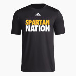 MASON CO CENTRAL HIGH SCHOOL SPARTANS adidas Men's Short-Sleeve Pre-Game Badge of Sport Tee Front Thumbnail