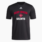 SAINT ANSGAR HIGH SCHOOL SAINTS <span class="pdp-name-mascot">SAINT ANSGAR SAINTS</span> adidas Men's Pre-Game Badge of Sport Short Sleeve Tee Front Thumbnail