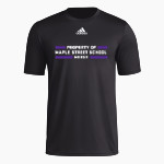 Maple Street School Moose <span class="pdp-name-mascot">Maple Street School Moose</span> adidas Men's Pre-Game Badge of Sport Short Sleeve Tee Front Thumbnail