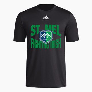 adidas Men's Short-Sleeve Pre-Game Badge of Sport Tee