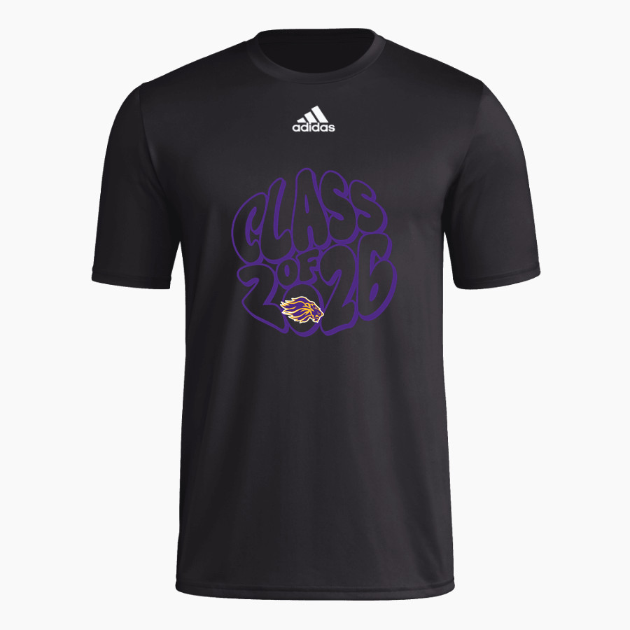 LYON COUNTY HIGH SCHOOL LYONS adidas Men's Short-Sleeve Pre-Game Badge of Sport Tee