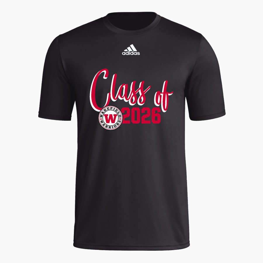 WAKEFIELD HIGH SCHOOL WARRIORS <span class="pdp-name-mascot">WAKEFIELD WARRIORS</span> adidas Men's Short-Sleeve Pre-Game Badge of Sport Tee