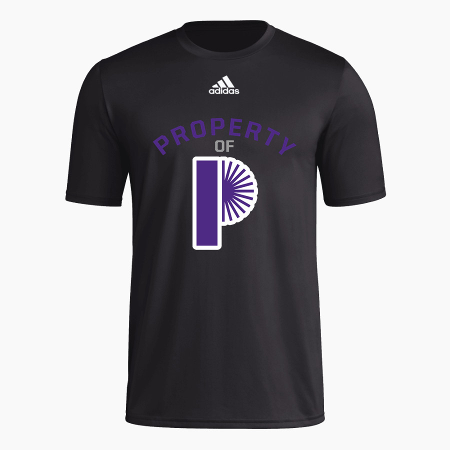 The Pilot School <span class="pdp-name-mascot">Pilot Panthers</span> adidas Men's Short-Sleeve Pre-Game Badge of Sport Tee