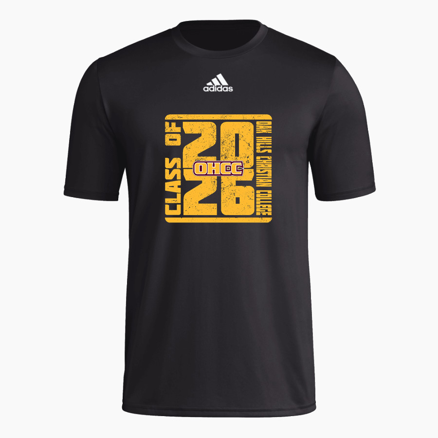 Oak Hills Christian College Wolfpack adidas Men's Short-Sleeve Pre-Game Badge of Sport Tee