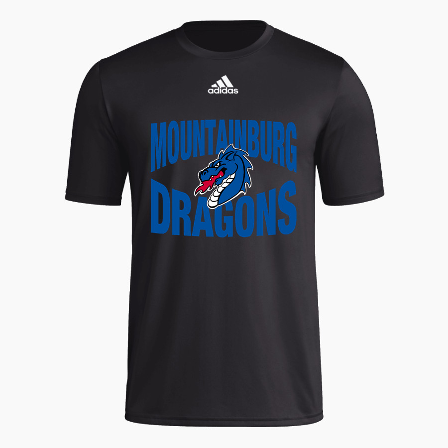 Mountainburg Dragons <span class="pdp-name-mascot">Mountainburg Dragons</span> adidas Men's Short-Sleeve Pre-Game Badge of Sport Tee