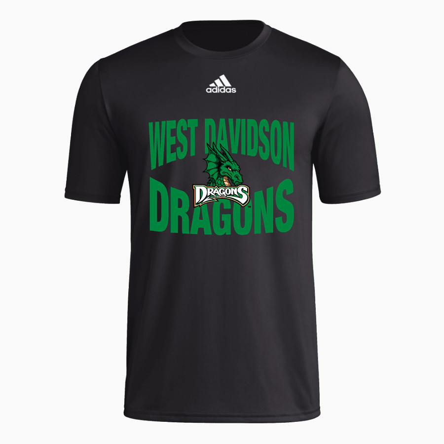 WEST DAVIDSON HIGH SCHOOL DRAGONS adidas Men's Short-Sleeve Pre-Game Badge of Sport Tee