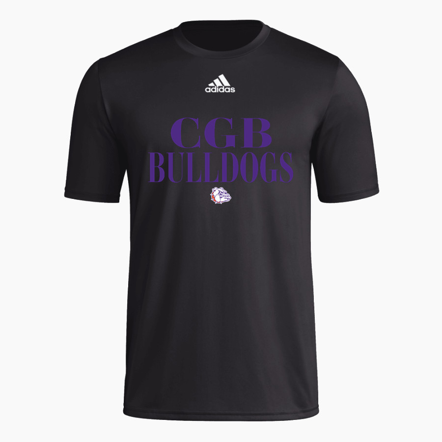 BEMENT MIDDLE SCHOOL BULLDOGS <span class="pdp-name-mascot">BEMENT BULLDOGS</span> adidas Men's Pre-Game Badge of Sport Short Sleeve Tee