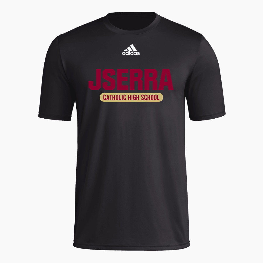 JSERRA CATHOLIC HIGH SCHOOL LIONS <span class="pdp-name-mascot">J SERRA LIONS</span> adidas Men's Short-Sleeve Pre-Game Badge of Sport Tee