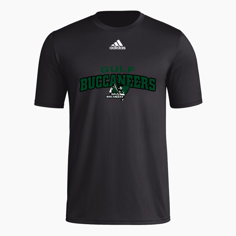 Gulf Buccaneers <span class="pdp-name-mascot">Gulf Buccaneers</span> adidas Men's Pre-Game Badge of Sport Short Sleeve Tee