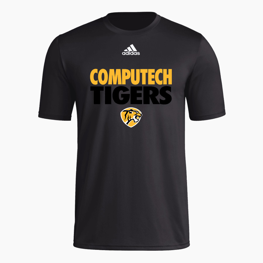 Computech Tigers <span class="pdp-name-mascot">Computech Middle School Tigers</span> adidas Men's Pre-Game Badge of Sport Short Sleeve Tee