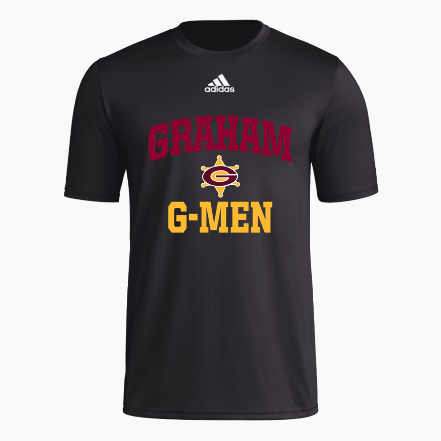 Graham G-men <span class="pdp-name-mascot">Graham G-men</span> adidas Men's Short-Sleeve Pre-Game Badge of Sport Tee