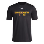 Sunnyside Christian Knights <span class="pdp-name-mascot">Sunnyside Christian Knights</span> adidas Men's Pre-Game Badge of Sport Short Sleeve Tee Front Thumbnail