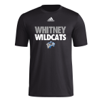 WHITNEY HIGH SCHOOL WILDCATS <span class="pdp-name-mascot">WHITNEY WILDCATS</span> adidas Men's Pre-Game Badge of Sport Short Sleeve Tee Front Thumbnail