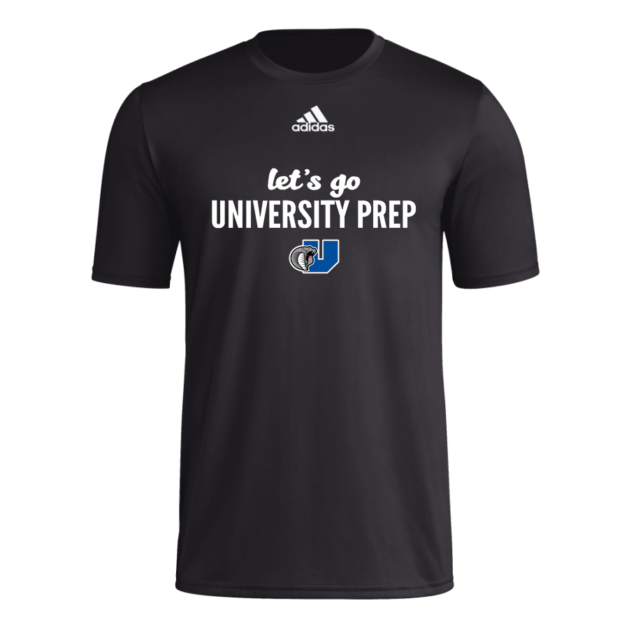 University Prep Cobras <span class="pdp-name-mascot">University Prep Cobras</span> adidas Men's Pre-Game Badge of Sport Short Sleeve Tee
