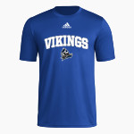 Winnebago Lutheran Vikings Online Store adidas Men's Short-Sleeve Pre-Game Badge of Sport Tee Front Thumbnail