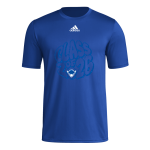 Shaker Bison <span class="pdp-name-mascot">Shaker Bison</span> adidas Men's Pre-Game Badge of Sport Short Sleeve Tee Front Thumbnail