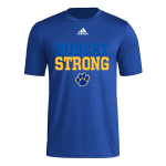Lansing Bobcats Bobcats <span class="pdp-name-mascot">Lansing Bobcats</span> adidas Men's Pre-Game Badge of Sport Short Sleeve Tee Front Thumbnail