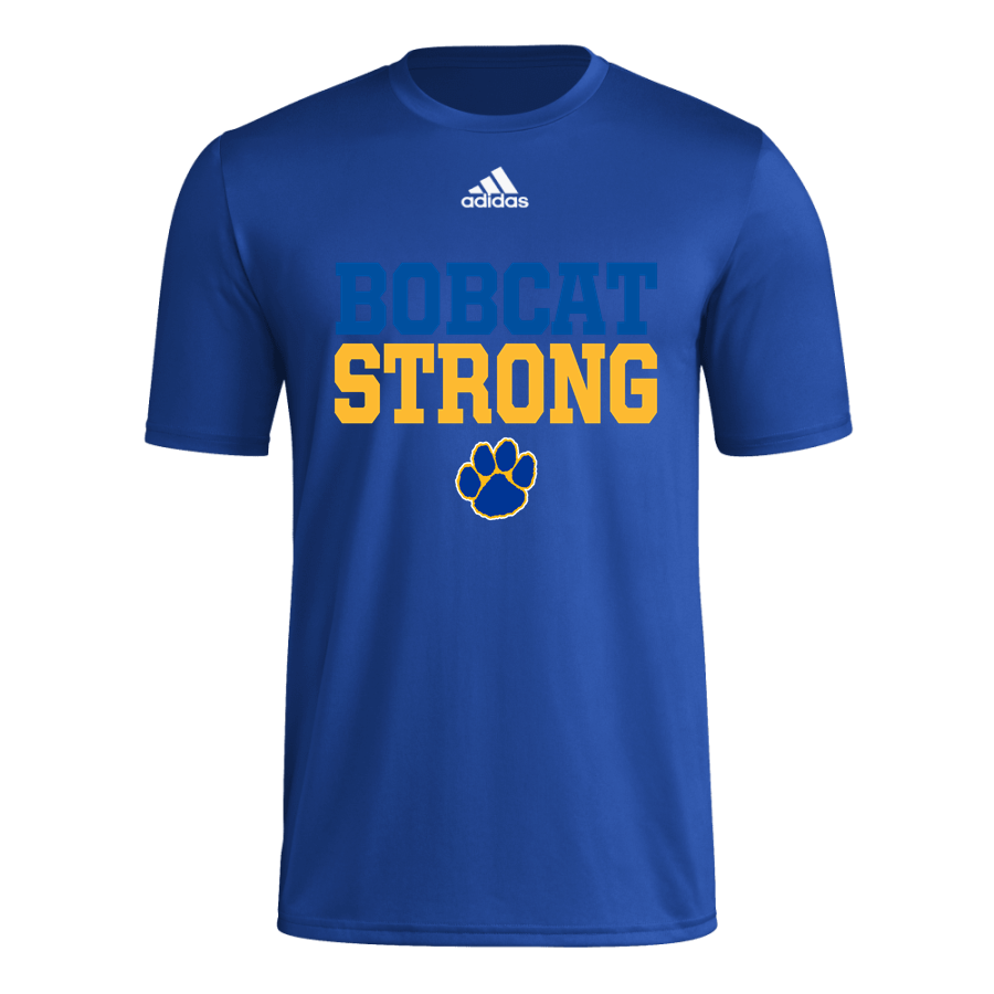 Lansing Bobcats Bobcats <span class="pdp-name-mascot">Lansing Bobcats</span> adidas Men's Pre-Game Badge of Sport Short Sleeve Tee