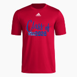 WOLVERINE-HOOSIER ATHLETIC CONFERENCE <span class="pdp-name-mascot">WOLVERINE-HOOSIER ATHLETIC CONFERENCE</span> adidas Men's Short-Sleeve Pre-Game Badge of Sport Tee Front Thumbnail