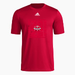 Monsignor McClancy Crusaders <span class="pdp-name-mascot">Monsignor McClancy Crusaders</span> adidas Men's Short-Sleeve Pre-Game Badge of Sport Tee Front Thumbnail