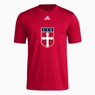 adidas Men's Short-Sleeve Pre-Game Badge of Sport Tee