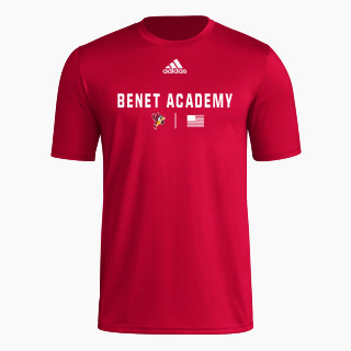 adidas Men's Short-Sleeve Pre-Game Badge of Sport Tee