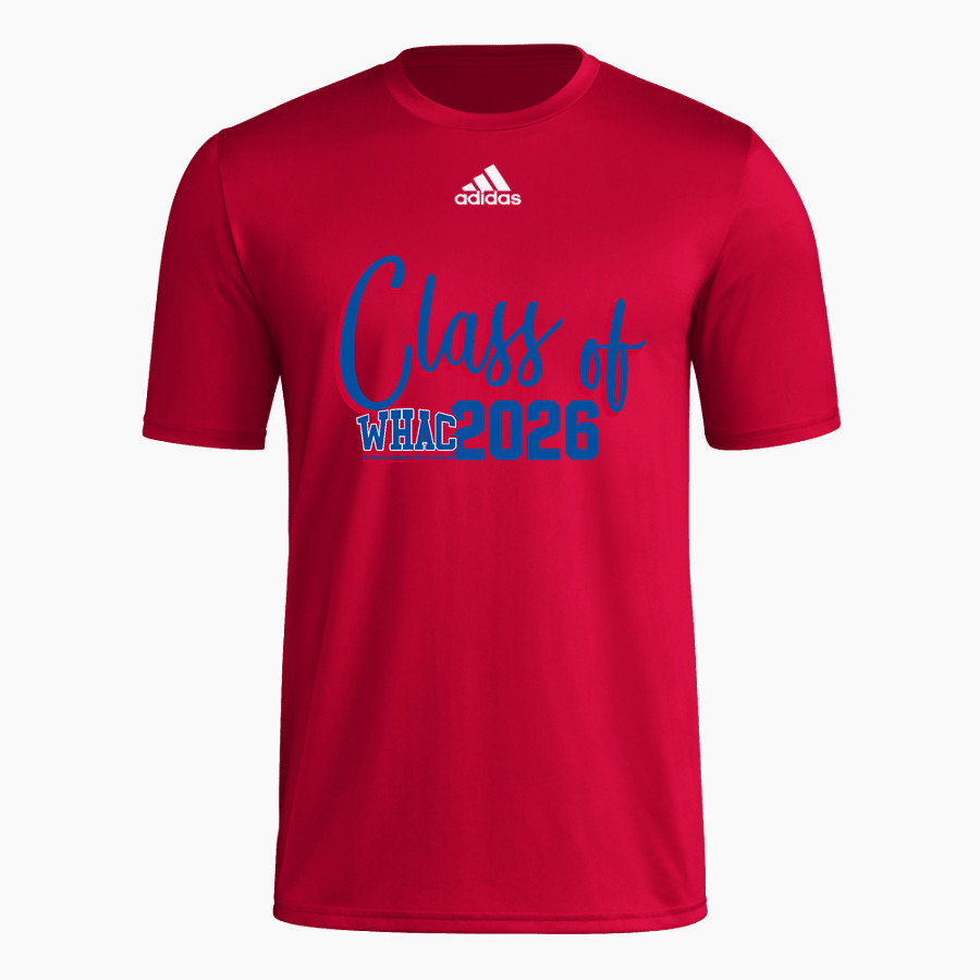 WOLVERINE-HOOSIER ATHLETIC CONFERENCE <span class="pdp-name-mascot">WOLVERINE-HOOSIER ATHLETIC CONFERENCE</span> adidas Men's Short-Sleeve Pre-Game Badge of Sport Tee