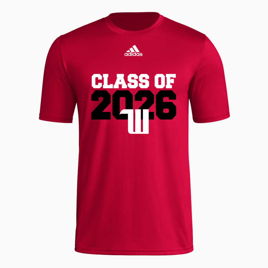 Wittenberg University Tigers <span class="pdp-name-mascot">Wittenberg University Tigers</span> adidas Men's Pre-Game Badge of Sport Short Sleeve Tee