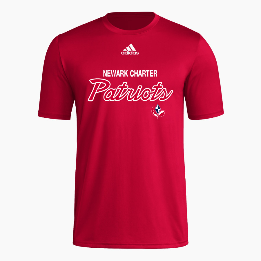 Newark Charter Patriots <span class="pdp-name-mascot">Newark Charter School Patriots</span> adidas Men's Pre-Game Badge of Sport Short Sleeve Tee