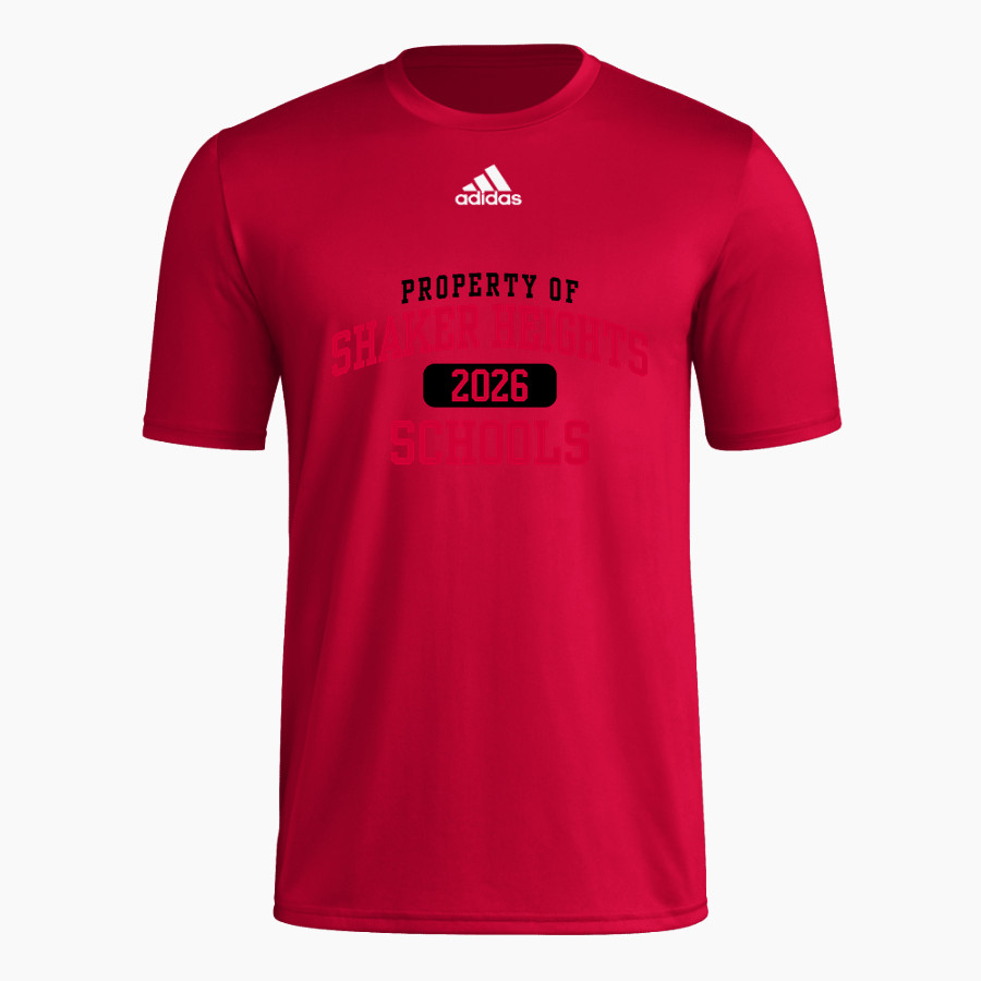Shaker Heights Schools <span class="pdp-name-mascot">Shaker Heights</span> adidas Men's Short-Sleeve Pre-Game Badge of Sport Tee