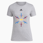 Kelly Hawks <span class="pdp-name-mascot">Kelly Hawks</span> adidas Women's Short-Sleeve Pre-Game Badge of Sport Tee Front Thumbnail