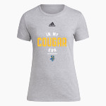 Greenfield Central Cougars Online Store <span class="pdp-name-mascot">Greenfield-Central Cougars</span> adidas Women's Short-Sleeve Pre-Game Badge of Sport Tee Front Thumbnail