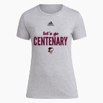 Centenary Gents <span class="pdp-name-mascot">Centenary Gents</span> adidas Women's Short-Sleeve Pre-Game Badge of Sport Tee Front Thumbnail