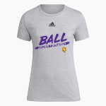 BALL HIGH SCHOOL GOLDEN TORNADOES <span class="pdp-name-mascot">BALL GOLDEN TORNADOES</span> adidas Women's Short-Sleeve Pre-Game Badge of Sport Tee Front Thumbnail
