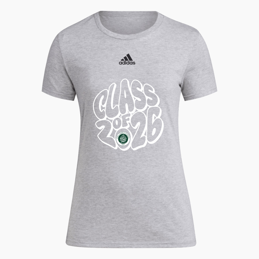 Pine Cobble Pine Cobble adidas Women's Short-Sleeve Pre-Game Badge of Sport Tee
