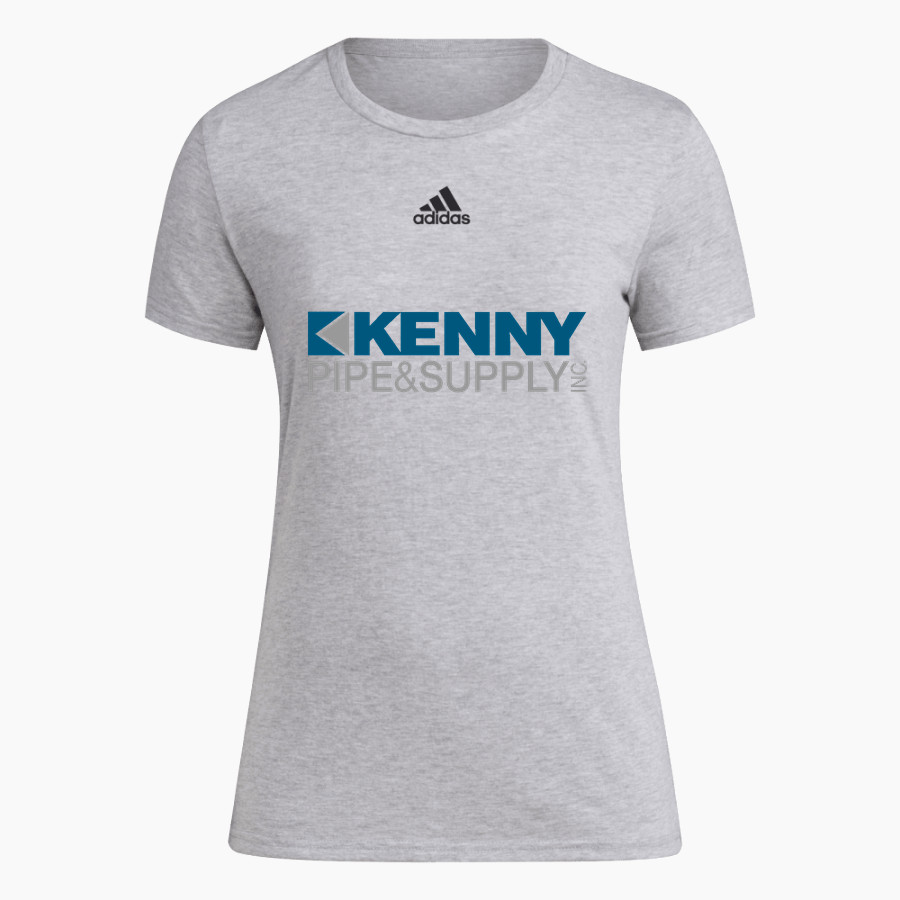 KENNY PIPE & SUPPLY <span class="pdp-name-mascot">KENNY PIPE & SUPPLY</span> adidas Women's Short-Sleeve Pre-Game Badge of Sport Tee