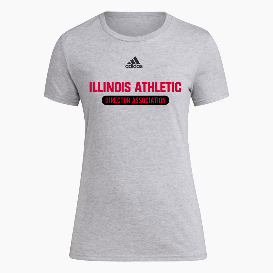 Illinois Athletic Director Association <span class="pdp-name-mascot">Illinois Athletic Director Association</span> adidas Women's Short-Sleeve Pre-Game Badge of Sport Tee