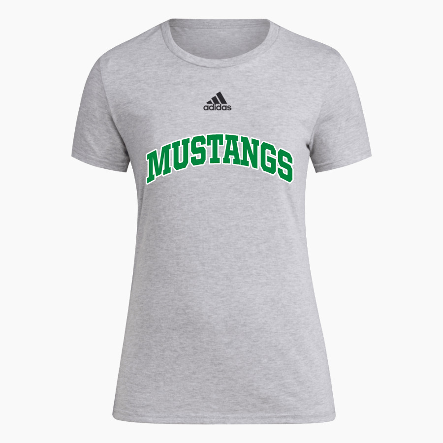 OVERTON HIGH SCHOOL MUSTANGS adidas Women's Short-Sleeve Pre-Game Badge of Sport Tee