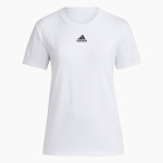 Columbia Central Golden Eagles Golden Eagles <span class="pdp-name-mascot">Columbia Central Golden Eagles</span> adidas Women's Short-Sleeve Pre-Game Badge of Sport Tee Front Thumbnail