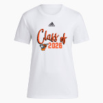 LINCOLNWOOD HIGH SCHOOL LANCERS adidas Women's Short-Sleeve Pre-Game Badge of Sport Tee Front Thumbnail