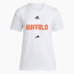 ONAGA HIGH SCHOOL BUFFALOES <span class="pdp-name-mascot">ONAGA BUFFALOES</span> adidas Women's Short-Sleeve Pre-Game Badge of Sport Tee Front Thumbnail