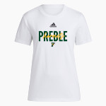 PREBLE HIGH SCHOOL HORNETS adidas Women's Short-Sleeve Pre-Game Badge of Sport Tee Front Thumbnail